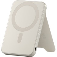 SATECHI Qi2 5K Magnetic Power Bank with Stand (Sand)..