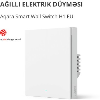 Aqara Smart Wall Switch H1 (no neutral, single rocker): Model: WS-EUK01; SKU: AK071EUW01 - Metoo (3)