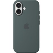 iPhone 16 Silicone Case with MagSafe - Lake Green,Model A3313