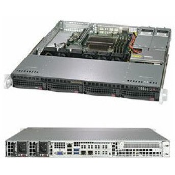 Supermicro SuperServer SYS-5019C-MR 1U, 1xLGA 1151, TDP up to 95W, Intel C246, 4xDDR4, 4x3.5" Hot-swap, SATA3 (6Gbps); RAID 0, 1, 5, 10, 1xPCI-E 3.0 x16, 2x1GbE LAN, 1xRJ45 IPMI, 2xUSB 3.1, 2xUSB 2.0, 1xVGA, 1 COM, 2x400W - Metoo (1)