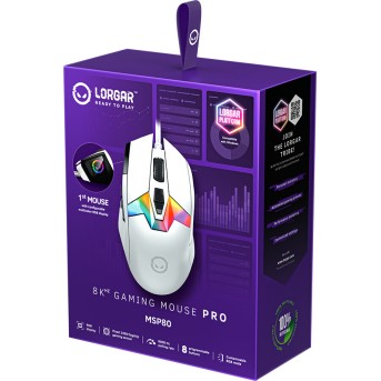 LORGAR MSP80, 8000 Hz Gaming Mouse Pro, White - Metoo (8)