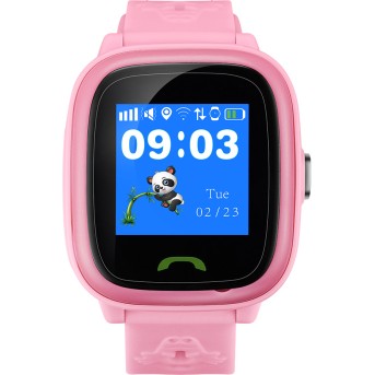 Kids smartwatch, 1.22 inch colorful screen, SOS button, single SIM,32+32MB, GSM(850/<wbr>900/<wbr>1800/<wbr>1900MHz), IP68 waterproof, Wifi, GPS, 420mAh, compatibility with iOS and android, Red, host: 46*40*15MM, strap: 180*20mm, 46g - Metoo (1)