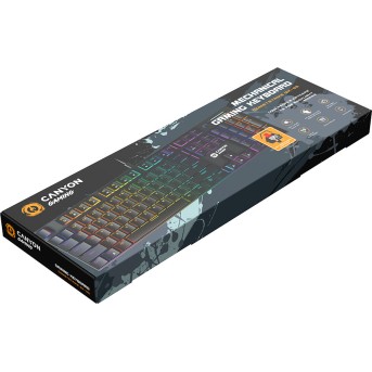 CANYON Cometstrike TKL GK-55, 104keys Mechanical keyboard, 50million times life, with VS11K28A solution, GTMX red switch, RGB backlight, 18 modes, 1.8m PVC cable, metal material + ABS, RU layout, size: 436*126*26.6mm, weight:820g, black - Metoo (5)