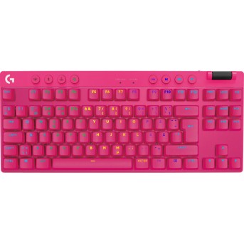 LOGITECH G PRO X TKL LIGHTSPEED Mechanical Gaming Keyboard - MAGENTA - US INT'l - TACTILE - Metoo (1)