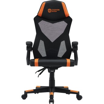 CANYON gaming chair Flow MCH01 Mesh Black Orange - Metoo (1)
