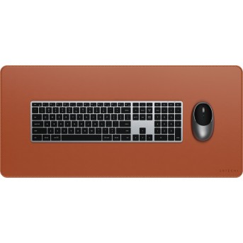 SATECHI Vegan-Leather Premium Desk Mat (Brown) - Metoo (3)