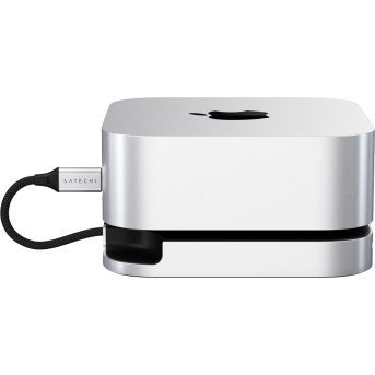 SATECHI Mac Mini M4 Stand & Hub with SSD Enclosure - Metoo (4)