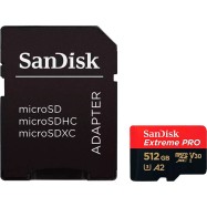 SanDisk Extreme PRO microSDXC 512GB + SD Adapter + 2 years RescuePRO Deluxe up to 200MB/s & 140MB/..