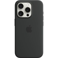 iPhone 15 Pro Silicone Case with MagSafe - Black,Model A3125