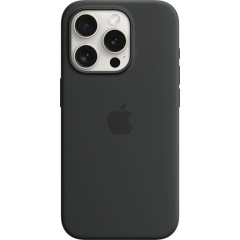 iPhone 15 Pro Silicone Case with MagSafe - Black,Model A3125