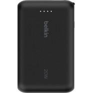 BELKIN 10k PD20w Integrated USB-C Cable Power Bank, Black..