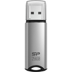 Silicon Power Marvel - M02 256GB Pendrive USB 3.2 Gen 1 Silver, Built-in straphole, Aluminum housing