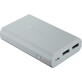 CANYON Power bank 7800mAh built-in Lithium-ion battery, 2 USB port max output 5V2A, input 5V2A. White - Metoo (3)