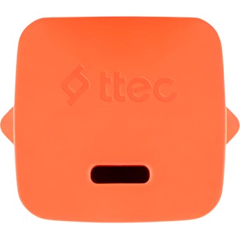 ttec SmartCharger GAN 20W PD Travel Fast Charger + USB-C - Lightning Cable 120cm, Neon Orange в Metoo.kz - Metoo (3)