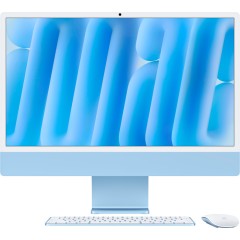 24-inch iMac with Retina 4.5K display: Apple M4 chip with 8‑core CPU and 8‑core GPU, 16GB, 256GB SSD - Blue,Model A3247