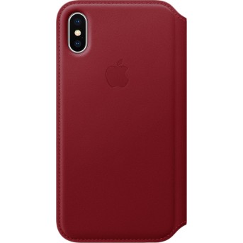 iPhone X Leather Folio - (PRODUCT) RED - Metoo (1)