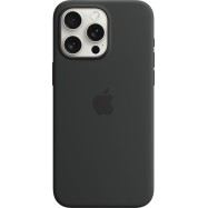 iPhone 15 Pro Max Silicone Case with MagSafe - Black,Model A3126