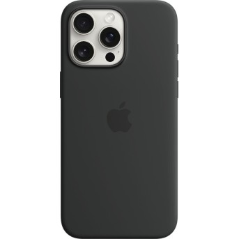 iPhone 15 Pro Max Silicone Case with MagSafe - Black,Model A3126 - Metoo (1)