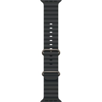 49mm Black Ocean Band - Natural Titanium Finish - Metoo (3)
