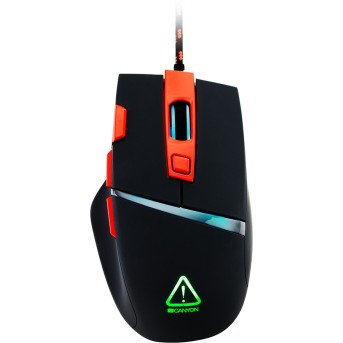 CANYON Sulaco GM-4 Wired Gaming Mouse with 7 programmable buttons, Pixart sensor of new generation, 4 levels of DPI and up to 4200, 5 million times key life, 1.65m Braided USB cable,rubber coating surface and RGB lights with 5 LED flowing mode, size:125*7 - Metoo (4)