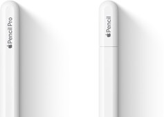 Apple Pencil Pro and Apple Pencil (USB-C) side by side