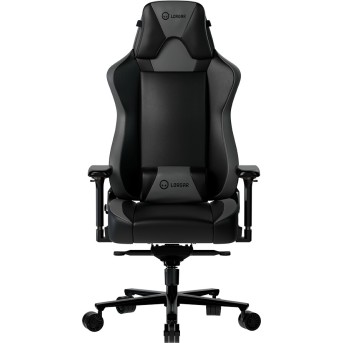 LORGAR Base 311, Gaming chair, PU eco-leather, 1.8 mm metal frame, multiblock mechanism, 4D armrests, 5 Star aluminium base, Class-4 gas lift, 75mm PU casters, Black + grey - Metoo (1)