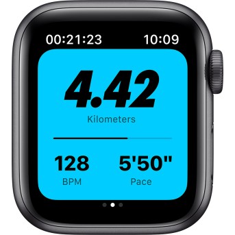 Apple Watch Nike Series 6 GPS, 40mm Space Gray Aluminium Case with Anthracite/<wbr>Black Nike Sport Band - Regular, Model A2291 - Metoo (4)
