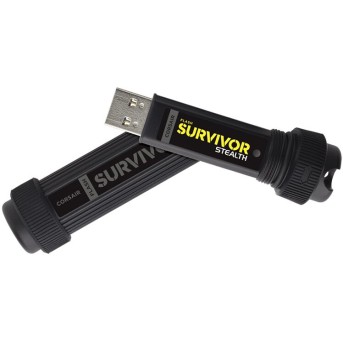 Corsair Flash Survivor Stealth USB 3.0 256GB, Military-Style Design, Plug and Play в Metoo.kz - Metoo (1)