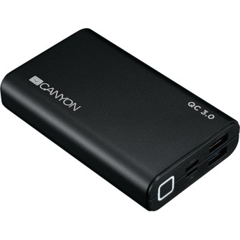 Power bank 10000mAh, quick charge QC3.0, bulit in Lithium Polymer Battery, Black. Micro Input: 5V/<wbr>2A, 9V/<wbr>2A, PD Input/<wbr>Output: 5V/<wbr>2A, 9V/<wbr>2A, Output1: 5V/<wbr>2A, Output2: 18W (QC3.0). - Metoo (3)