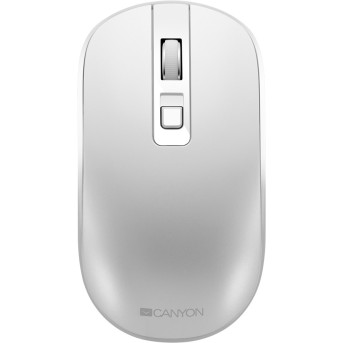 2.4GHz Wireless Rechargeable Mouse with Pixart sensor, 4keys, Silent switch for right/<wbr>left keys,DPI: 800/<wbr>1200/<wbr>1600, Max. usage 50 hours for one time full charged, 300mAh Li-poly battery, Pearl-White, cable length 0.6m, 116.4*63.3*32.3mm, 0.075kg - Metoo (1)