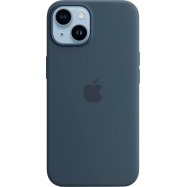 iPhone 14 Silicone Case with MagSafe - Storm Blue,Model A2910