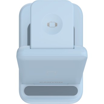 CANYON wireless charger WS-304 15W 3in1 Blue в Metoo.kz - Metoo (7)