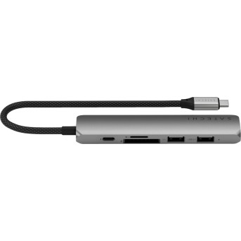 SATECHI 6-in-1 USB-C Slim Multiport Adapter (Space Grey) - Metoo (4)