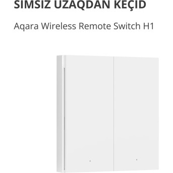 Aqara Wireless Remote Switch H1 (double rocker): Model: WRS-R02; SKU: AR009GLW02 - Metoo (2)