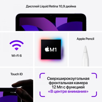 10.9-inch iPad Air Wi-Fi 256GB - Purple,Model A2588 - Metoo (13)