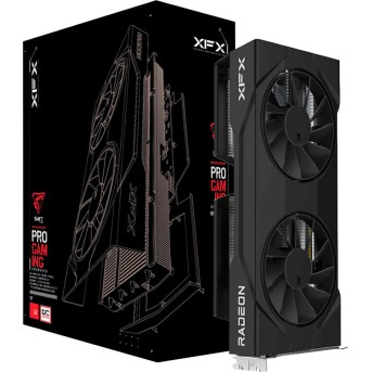 XFX SWIFT AMD Radeon RX 9060 Gaming Edition with 8GB GDDR6 HDMI 2xDP, AMD RDNA 4, black box, SI ONLY в Metoo.kz - Metoo (1)