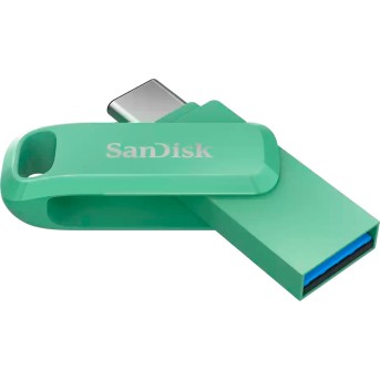 SanDisk Ultra Dual Drive Go USB Type- C, AbsintheGreen, Global, 400MB/s 128GB в Metoo.kz - Metoo (1)