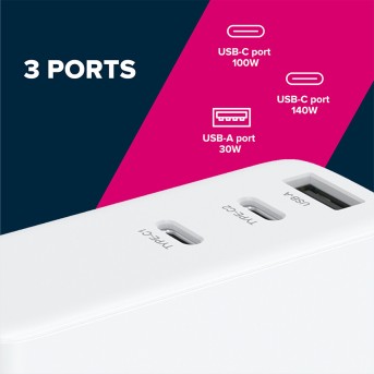 CANYON H-140-01, Wall charger with 1USB-A, 2 USB-C. Input:100-240V~50/<wbr>60Hz, 2.0A Max. USB-A Output: 5V /9V /12V/<wbr>20V /28V Max Output Current:5.0A max - Metoo (6)