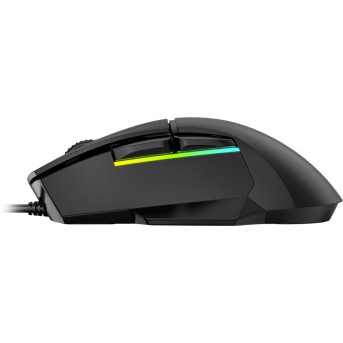LORGAR Jetter 357, gaming mouse, Optical Gaming Mouse with 6 programmable buttons, Pixart ATG4090 sensor, DPI can be up to 8000, 30 million times key life, 1.8m PVC USB cable, Matt UV coating and RGB lights with 4 LED flowing mode, size:124.90*71.65*41.36 - Metoo (4)