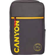 CANYON cabin size backpack for 15.6" laptop ,polyester ,gray
