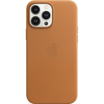 iPhone 13 Pro Max Leather Case with MagSafe - Golden Brown, Model A2704 - Metoo (1)
