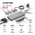 CANYON DS-12, 13 in 1 USB C hub, with 2*HDMI, 3*USB3.0: support max. 5Gbps, 1*USB2.0: support max. 480Mbps, 1*PD: support max 100W PD, 1*VGA,1* Type C data, 1*Glgabit Ethernet, 1*3.5mm audio jack, cable 15cm, Aluminum alloy housing,130*57.5*15 mm,DarK gra - Metoo (6)