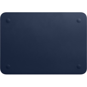 Leather Sleeve for 12 inch MacBook - Midnight Blue - Metoo (2)