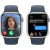 Apple Watch Series 9 GPS 41mm Silver Aluminium Case with Storm Blue Sport Band - S/<wbr>M,Model A2978 - Metoo (14)