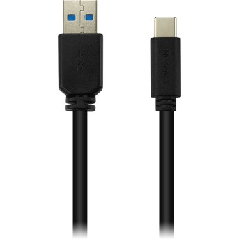 CANYON Type C USB 3.0 standard cable, Power & Data output, 5V 3A, OD 4.5mm, PVC Jacket, 1m, black, 0.039kg - Metoo (1)