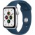 Apple Watch SE GPS, 44mm Silver Aluminium Case with Abyss Blue Sport Band - Regular, Model A2352 - Metoo (9)
