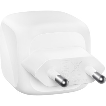 BELKIN 50w Dual USB-C PD wall Charger with PPS, White в Metoo.kz - Metoo (4)