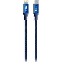 ttec AlumiCable Type-c - Lightning Fast Charging Cable 150cm ,Navy