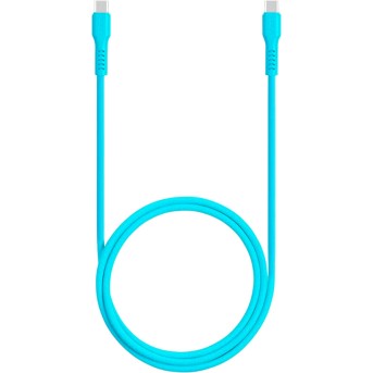 ttec USB-C - USB-C 60W PD/QC Fast Charging/Data Cable, 120cm, Neon Blue в Metoo.kz - Metoo (2)