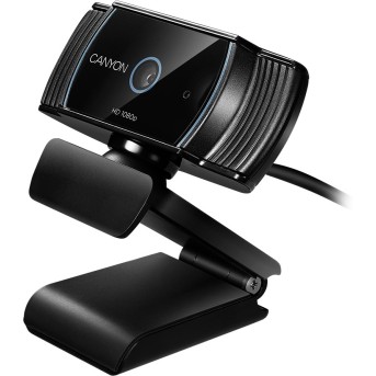 CANYON C5 1080P full HD 2.0Mega auto focus webcam with USB2.0 connector, 360 degree rotary view scope, built in MIC, IC Sunplus2281, Sensor OV2735, viewing angle 65°, cable length 2.0m, Black, 76.3x49.8x54mm, 0.106kg - Metoo (1)